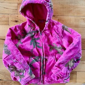 Carhartt real tree coat size small 7-8